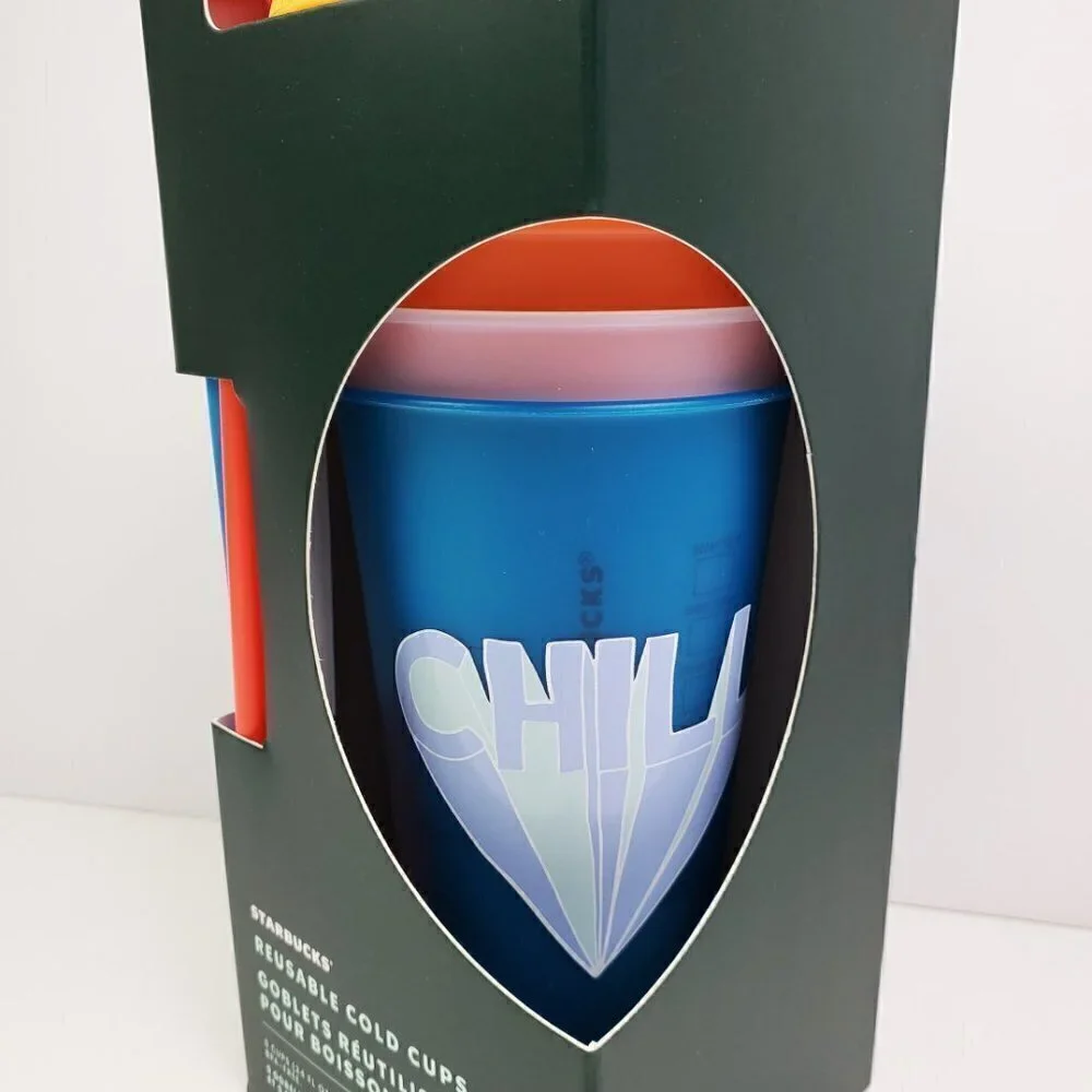Starbucks Drink Beverage Cold Cups Summer 2020 Reusable Color Straws Lids NIB